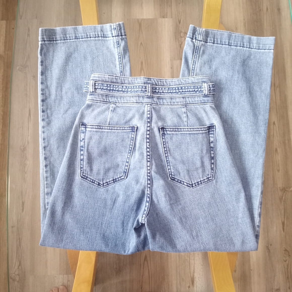 Silver Jeans Classic Blue Denim Belted Crop - Picture 5 of 6